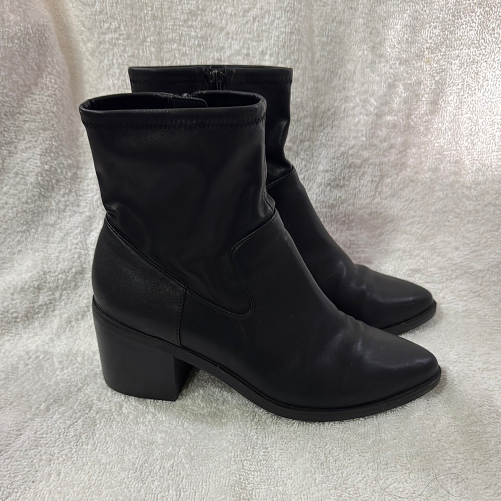 Abound Black Ankle Boots with Chunky Heel